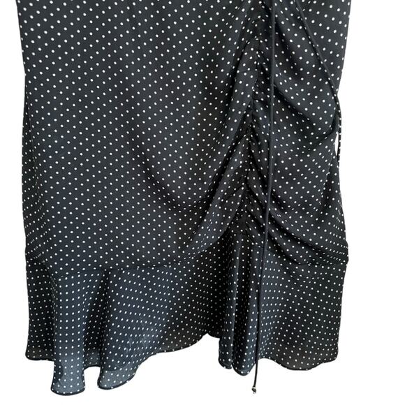 Sam Edelman Polka Dot Puff Sleeve Ruched Dress - Picture 9 of 13